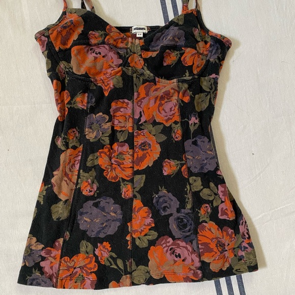 KIZMET Floral Tank Top Womens Size Medium - Picture 2 of 4